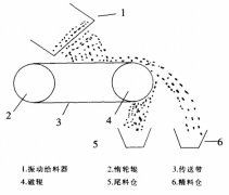 高场强干式永磁磁选机的除铁实验